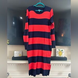 Crown & Ivy Blue and Red Knit Dress